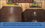 Tile Cleaning, Wood Floor, VCT vinyl cleaning Stripping Waxing
