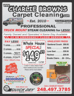 PRO Steam Carpet Cleaning-Pay LE$$ call Charlie Browns TODAY