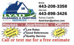 * CLEANING SERVICE * 🏠 HOUSE & OFFICES 🔶INTERIOR & EXTERIOR PAINTING