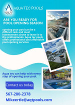 new pool install and cleaning