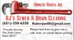 RJ’S AFFORDABLE MAIN DRAIN CLEANING & PLUMBER 651-350-6550