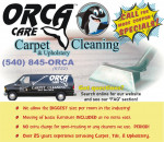 COUPONS! π¨π¨π¨π¨π¨π¨π¨π¨π¨π¨π¦ ORCA Care CARPET CLEANING