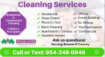 Cleaning Services - Boca Raton, Delray, Boynton Beach