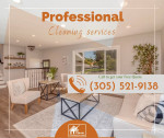 Excellent Cleaning Service, Same Day, Next Day. Office, Condo,House