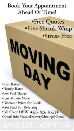 Delivery and Moving Services- FREE QUOTES AND ESTIMATES/2 MEN+TRUCK