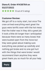 RELIABLE & INSURED MOVING LABOR- $35/HR PER MOVER SPECIAL