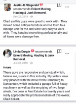 PROFESSIONAL MOVING, Cleanouts, Junk Removal