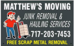 Matthew’s Moving, Junk Removal & Hauling Services