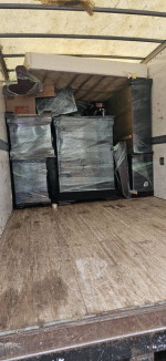 B and E moving and Hauling service.