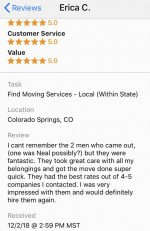 Peace of Mind Moving & Hauling Services • 719-445-9437