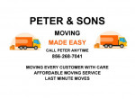 ⭐✴️MOVING MADE EASY.. FULLY INSURED, AFFORDABLE **CALL PETER AND SONS