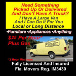 Pick Up Moving And Delivery Service