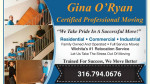 Movers!!!  Gina O'Ryan Certified Professional Moving