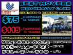 ► BEST MOVERS MOVING COMPANY _$75 per/h _MOVING SERVICES LOCAL MOVE💪