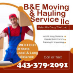 B&E moving and hauling services llc