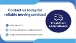 Plan Now for Upcoming Moving Needs w/FreshStart Local Movers