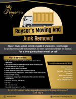 Raysor’s Moving and Junk removal🚛🚚📍🗺🗑Man with a van