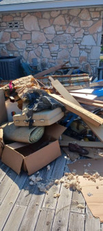 Junk removal and moving services weekday special $200,1 trailer load + truck bed