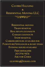 ⭐⭐Cavers Hauling and Residential Moving💪🏾💪🏾