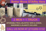 โ
LA MOVING ๐ $98/hr for 2 Movers and Truck, affordable, reliable