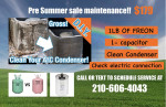 Air conditioning service and freon charge 75$ per lb