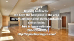 Flooring job, hardwood, laminate, carpet, LVT flooring.