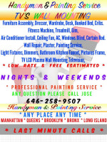 HANDYMAN + TV WALL MOUNTING + FURNITURE ASSEMBLY + PAINTER + DOOR LOCK