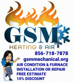 Heating-Air Conditioning-Hvac-Free Estimates 856-718-7878
