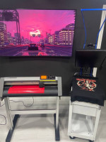 Graphtec CE6000-60, MacBook and Heat Press