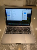 2020 MacBook Pro 13” A2289 i5 1.4GHz 256 SSD 8gb Memory