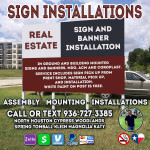 Sign and Banner Installation - Affordable Handyman