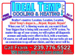 A/C blowing warm air? Call Ideal Temp Cooling & Heating!