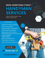 All handyman services Same day service.(954)887-0606