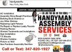 Handyman IKEA🛋Assembly TV📺Mounting Shevles A/C Blinds🪟Curtains Service