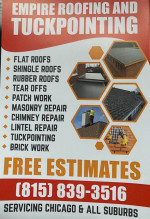 Roofing Foundation gutters 815-839-3516