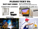 ✪FURNITURE ASSEMBLY✪MUNTING✪PAINTING✪WELDING✪ALL NYC✪LOW PRICES