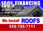 New Roofs, Roofing, Tile roof, Shingle roof, TPO roofs (559-785-7111)