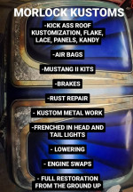 AUTO RESTORATION, CUSTOM PAINT, FABRICATION, RUST REPAIR, ETC.