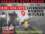 ELECTRIC GATE REPAIR*BROKEN SPRING*GARAGE DOOR REPAIR * 24/7 service