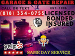 install electric gate motor-garage door damage/off track/broken spring