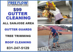 $99 Gutter cleaning -ALL SAN JOSE- Lifetime Gutter guards, Roof Cleaning, TREE T