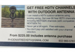 HDTV OUTDOOR ANTENNA INSTALLED FREE TV CHANNELS FROM $225 SUPERBOWL