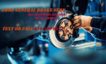 General brake repair. Brake pad, rotor, caliper brake shoes, drum