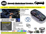 Speedy Underhood Service ~ Accurate Professional Automotive Service