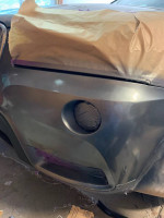 Mobile auto body work headlight restoration