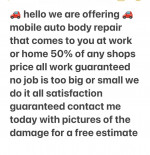 P&K MOBILE AUTO-BODY THAT COME TO YOU AT WORK OR HOME CALL NOW
