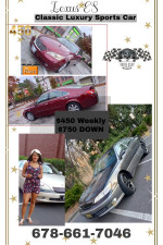 DriveASAP Lexus Luxury Sport *Longterm* CashCar Rental 450week 750down
