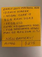 Early 2014 MacBook Air i5 with New Battery!