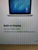 MacBook Pro 15" 2.8 GHZ NVIDIA GPU 4GB RAM/500 GB HD MacOs Hi Sierra