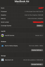 For sale: Apple MacBook Air i5 1.1ghz 13inch (Early 2020) 512 GB SSD